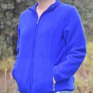 Blue Karen Scott zip jacket